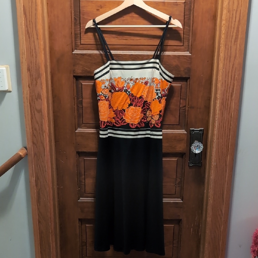 Vintage Alfred Shaheen Butterfly Dress Sz 10